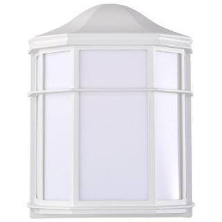 Cage Lantern One Light Wall Lantern in White