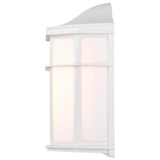 Cage Lantern One Light Wall Lantern in White