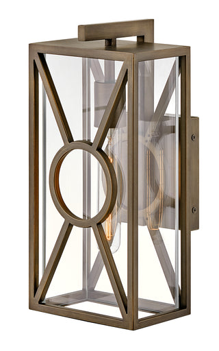 Brixton Medium Wall Mount Lantern in Burnished Bronze