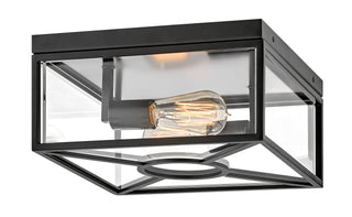 Brixton Small Flush Mount in Black