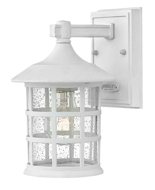 Freeport Coastal Elements Small Wall Mount Lantern in Textured White