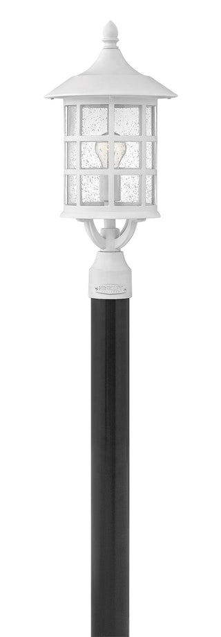 Freeport Coastal Elements Medium Post Mount Lantern in Textured White