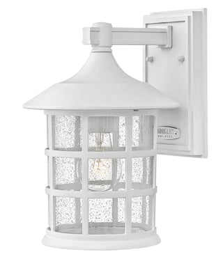 Freeport Coastal Elements Small Wall Mount Lantern in Textured White