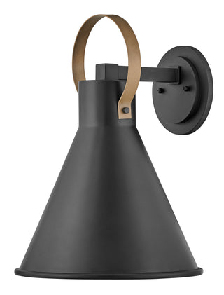 Winnie Medium Wall Mount Lantern in Museum Black