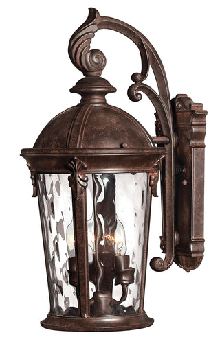 Windsor Medium Wall Mount Lantern in River Rock