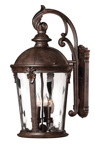 Windsor Large Wall Mount Lantern in River Rock