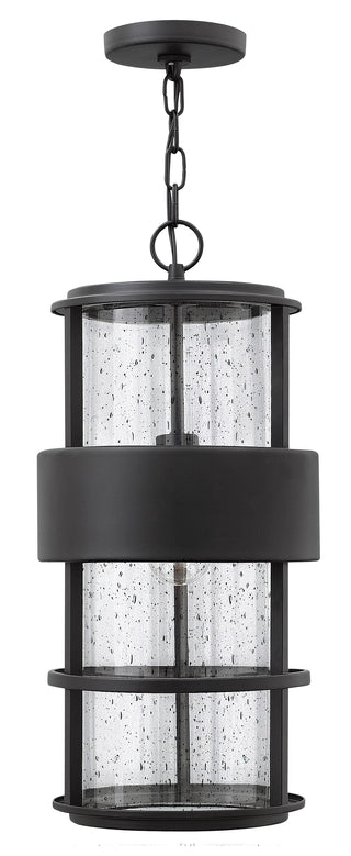Saturn Large Hanging Lantern in Satin Black