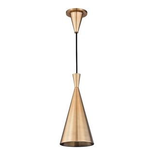 Ovid Pendant with Aged Brass Finish