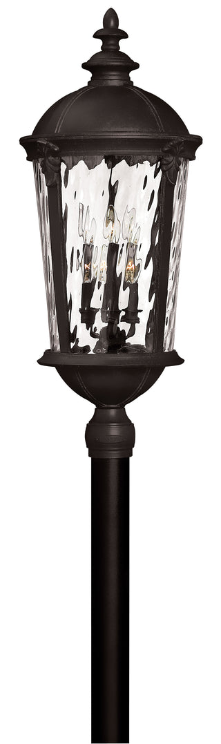 Windsor Extra Large Post Top or Pier Mount Lantern in Black
