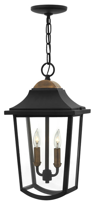 Burton Medium Hanging Lantern in Black