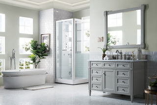 48 Inch Brittany Freestanding Vanity in Urban Gray / Carrara White Top