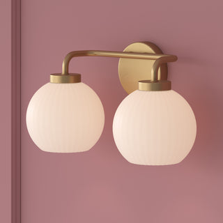 Oprah 2-Light Vanity Vintage Brass