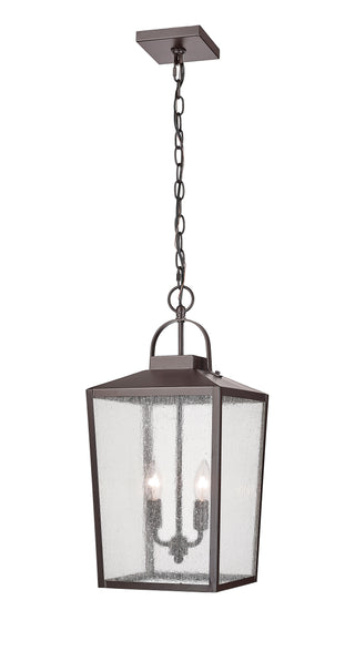 Devens 2-Light Outdoor Hanging Lantern Powder Coated Bronze