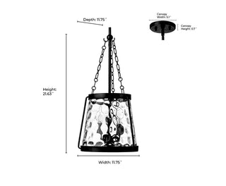 Adabella 3-Light Pendant - Vintage Brass