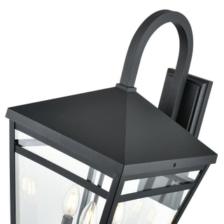 Seager 3-Light Outdoor Wall Sconce Textured Black