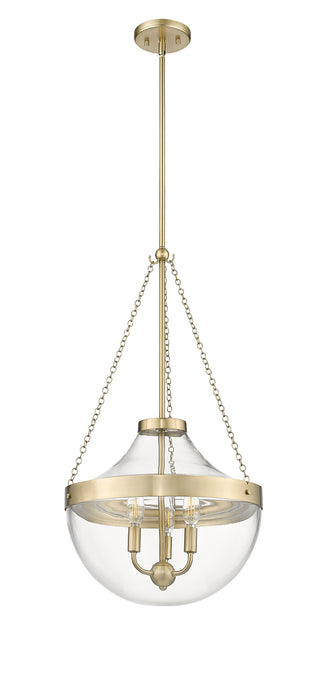 Clarra 3-Light Pendant light Modern Gold