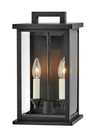 Weymouth Medium Wall Mount Lantern in Black