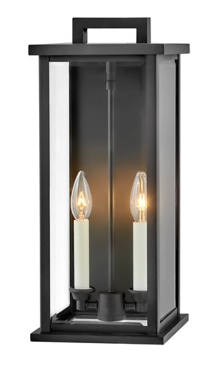 Weymouth Medium Wall Mount Lantern in Black