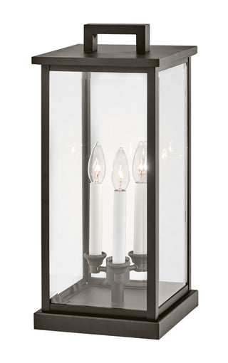 Weymouth Medium Pier Mount Lantern 12v in Oil Rubbed Bronze