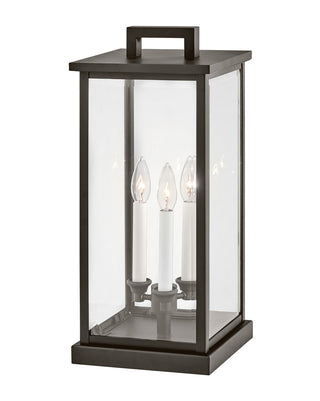 Weymouth Medium Pier Mount Lantern in Oil Rubbed Bronze