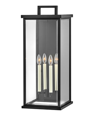 Weymouth Large Wall Mount Lantern in Black