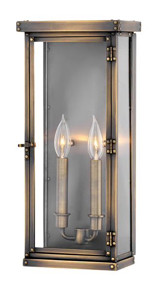 Hamilton Medium Wall Mount Lantern in Dark Antique Brass