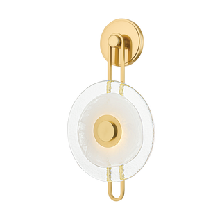 KEUKA PARK Wall Sconce with Aged Brass Finish