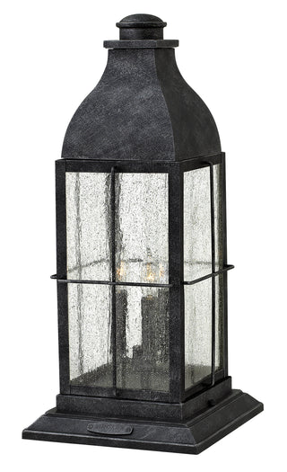 Bingham Large Pier Mount Lantern 12v in Greystone