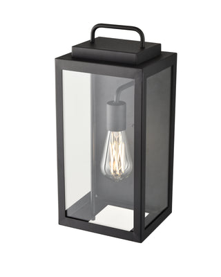 Gallatin 1-Light Outdoor Wall Sconce Textured Black
