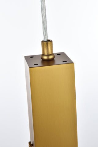Aurora 5 inch Pendant in Satin Gold