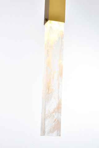 Aurora 5 inch Pendant in Satin Gold