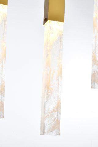 Aurora 26 inch Pendant in Satin Gold