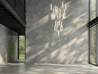 Aurora 36 inch Chandelier in Satin Gold