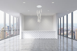 Aurora 30 inch Chandelier in Chrome