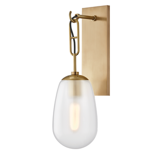 Bruckner Wall Sconce with Aged Brass Finish