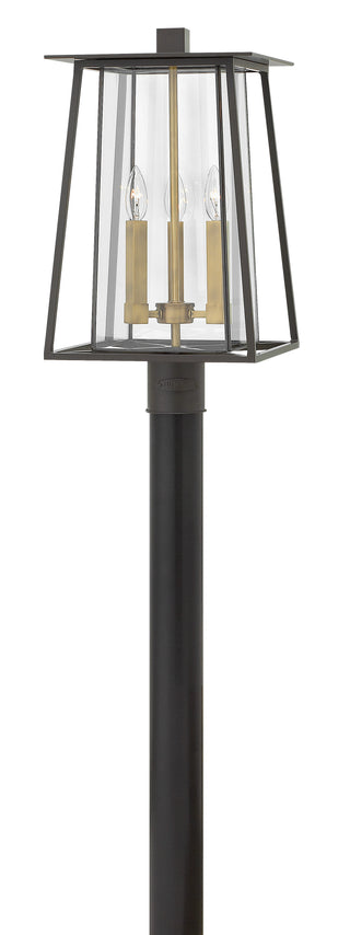 Walker Medium Post Mount Lantern in Buckeye Bronze