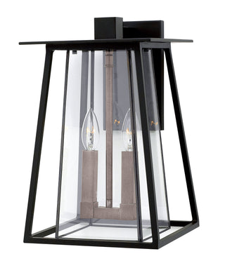 Walker Medium Wall Mount Lantern in Black