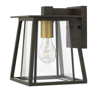 Walker Small Wall Mount Lantern in Buckeye Bronze