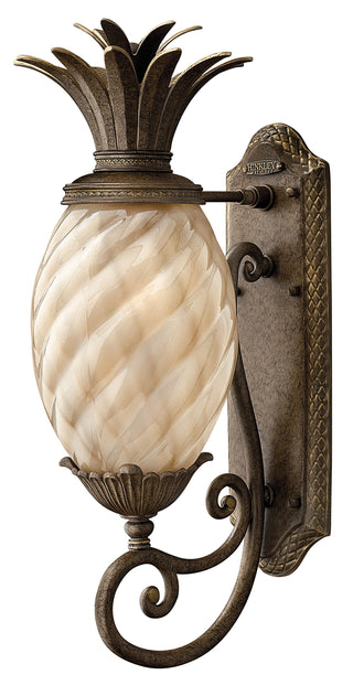 Plantation Large Wall Mount Lantern in Pearl Bronze