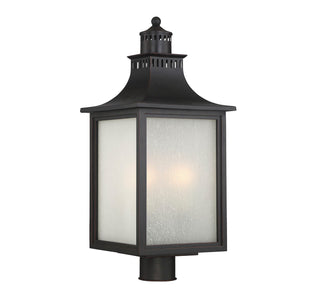 Monte Grande Three Light Post Lantern in English Bronze