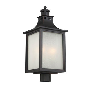 Monte Grande Three Light Post Lantern in English Bronze