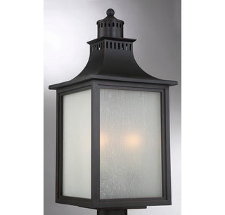 Monte Grande Three Light Post Lantern in English Bronze