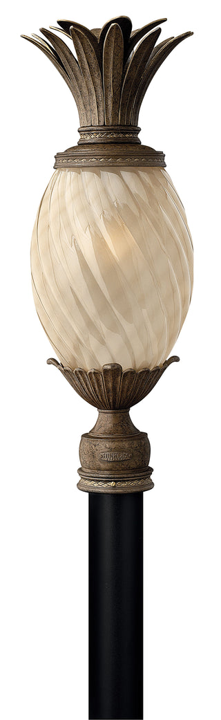 Plantation Large Post Mount Lantern in Pearl Bronze