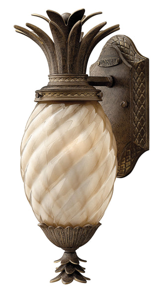 Plantation Medium Wall Mount Lantern in Pearl Bronze