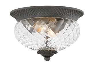 Plantation Small Flush Mount in Museum Black