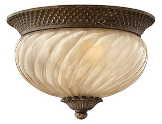 Plantation Small Flush Mount in Pearl Bronze