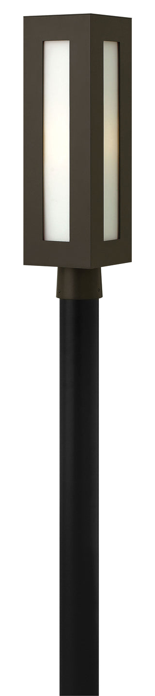 Dorian Medium Post Mount Lantern in Bronze