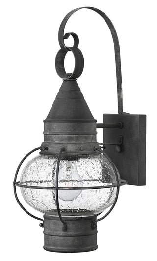 Cape Cod Medium Wall Mount Lantern in Aged Zinc