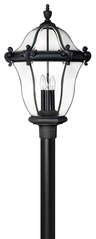 Hinkley - 2447MB - LED Post Top or Pier Mount Lantern - San Clemente - Museum Black