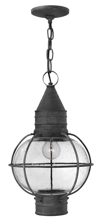 Cape Cod Medium Hanging Lantern in Aged Zinc